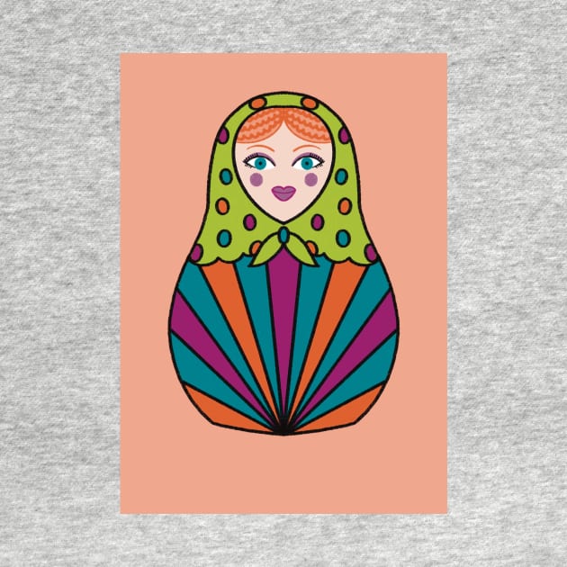 Spots & Stripes Russian Doll by Slepowronski